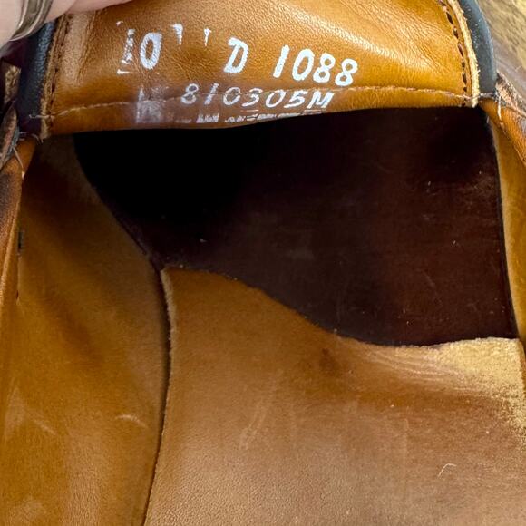 Allen Edmonds Lake Bluff Penny Loafers Brown Weave Men's Size 10 D - Picture 12 of 12